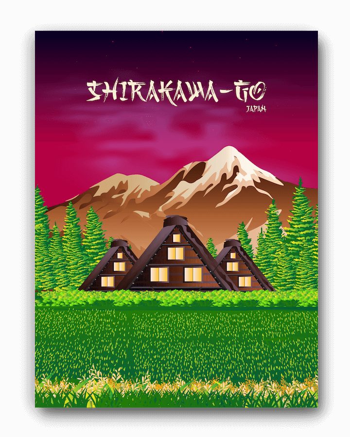 Shirakawa-go Print